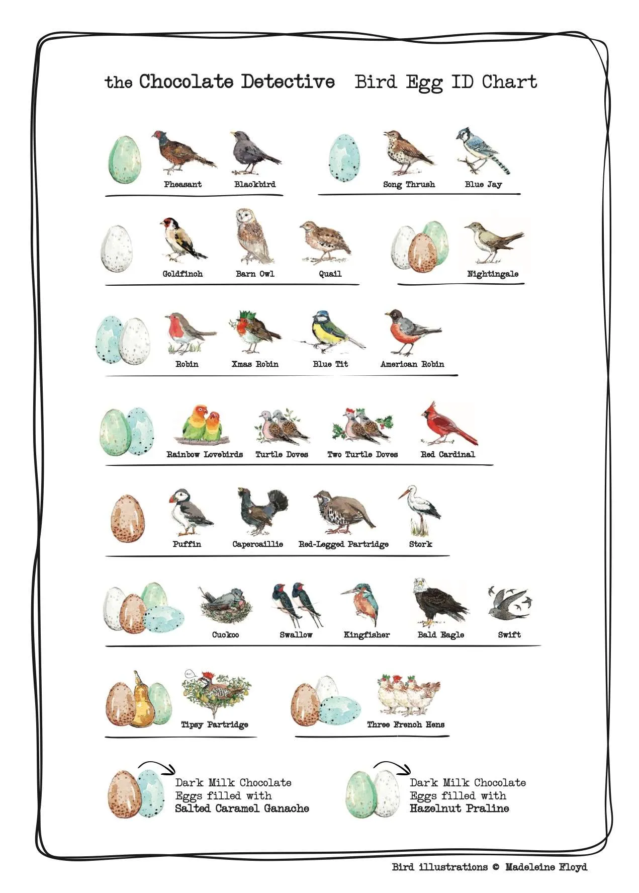 12 Nightingale Eggs 150g