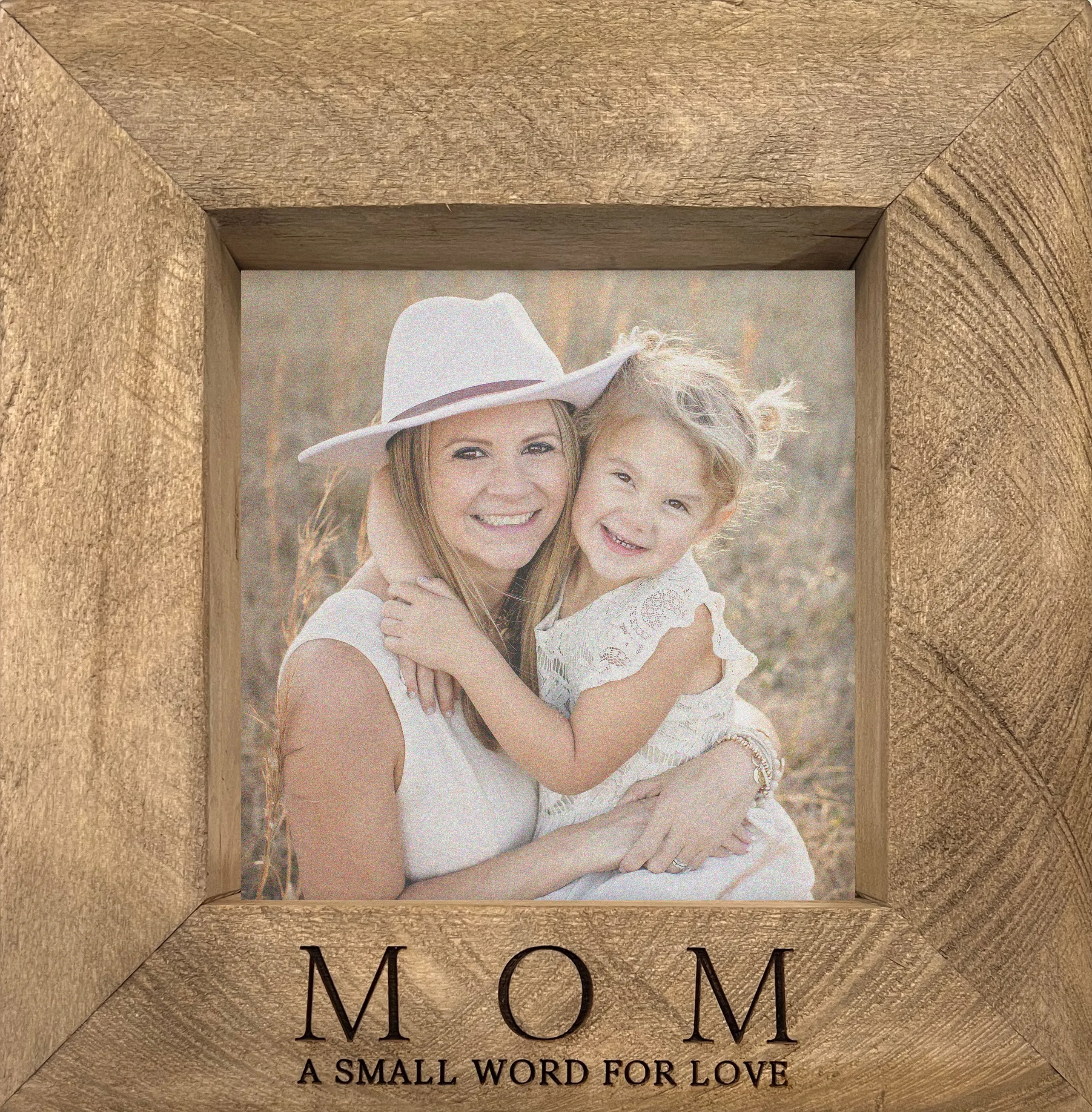 12x12 Mother's Day Engraved Timberwood Photo Frames