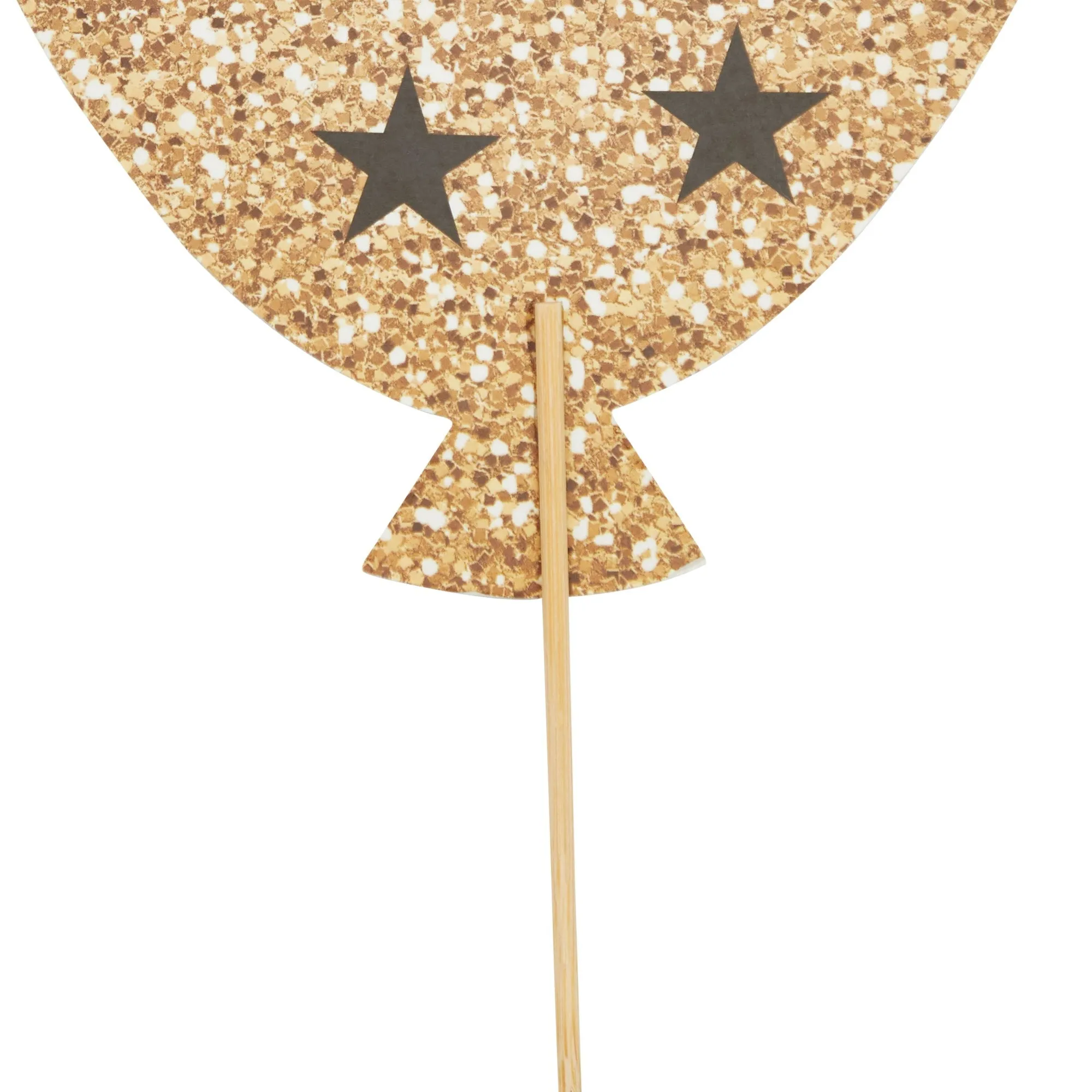 30 Pieces 40th Birthday Decorations, Black and Gold Centerpiece Stick Table Toppers, 4 Designs for Party Supplies