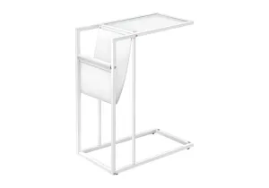 Accent Table, C - Shaped, Contemporary And Modern - White by Couch.com