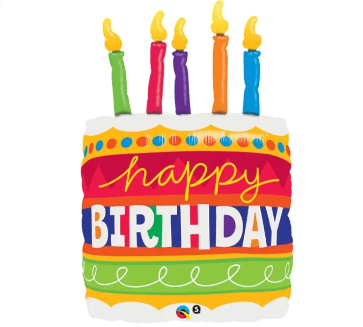 Bday Cake Candle Balloon