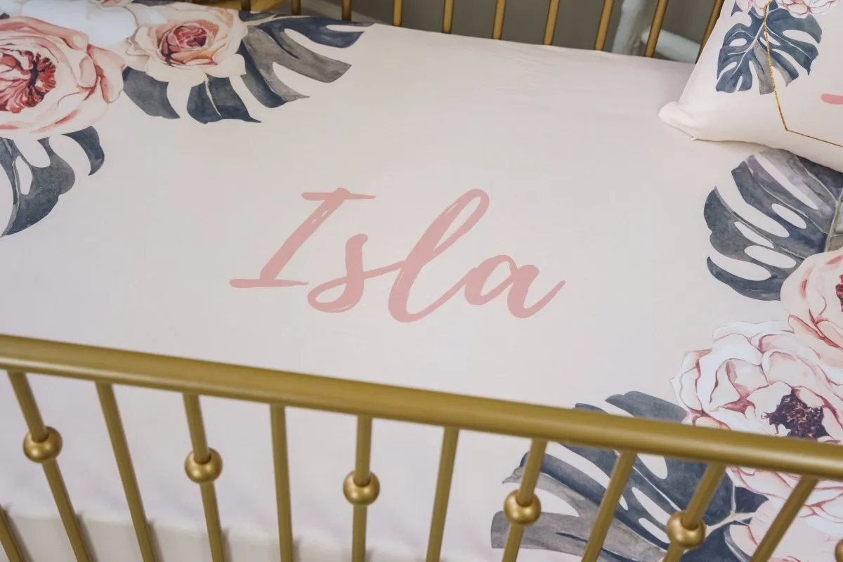 Boho Tropics Nursery Starter Crib Bedding Set