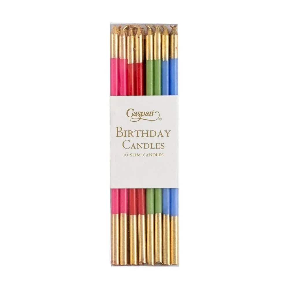 Brights Birthday Slims Candles