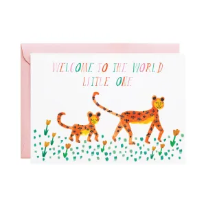 Mummy Leopard Greeting Card