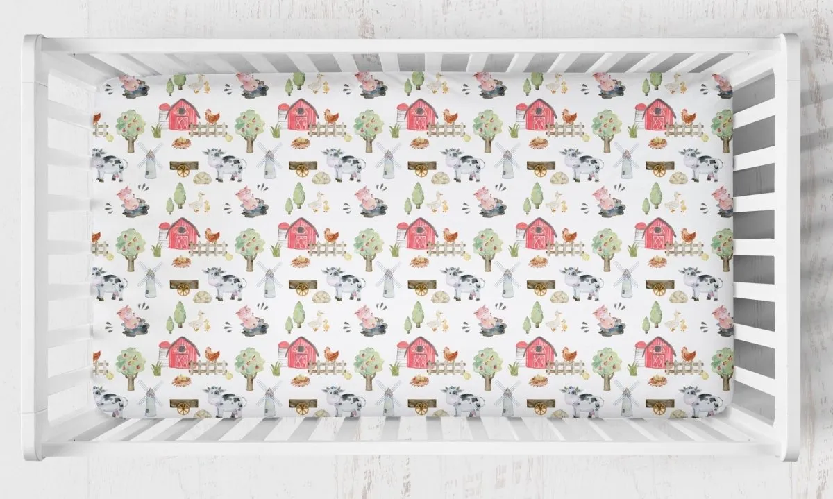 On the Farm Nursery Starter Crib Bedding Set
