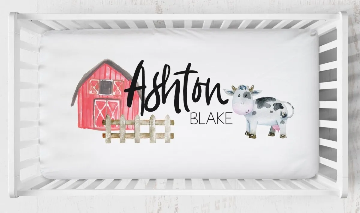 On the Farm Nursery Starter Crib Bedding Set