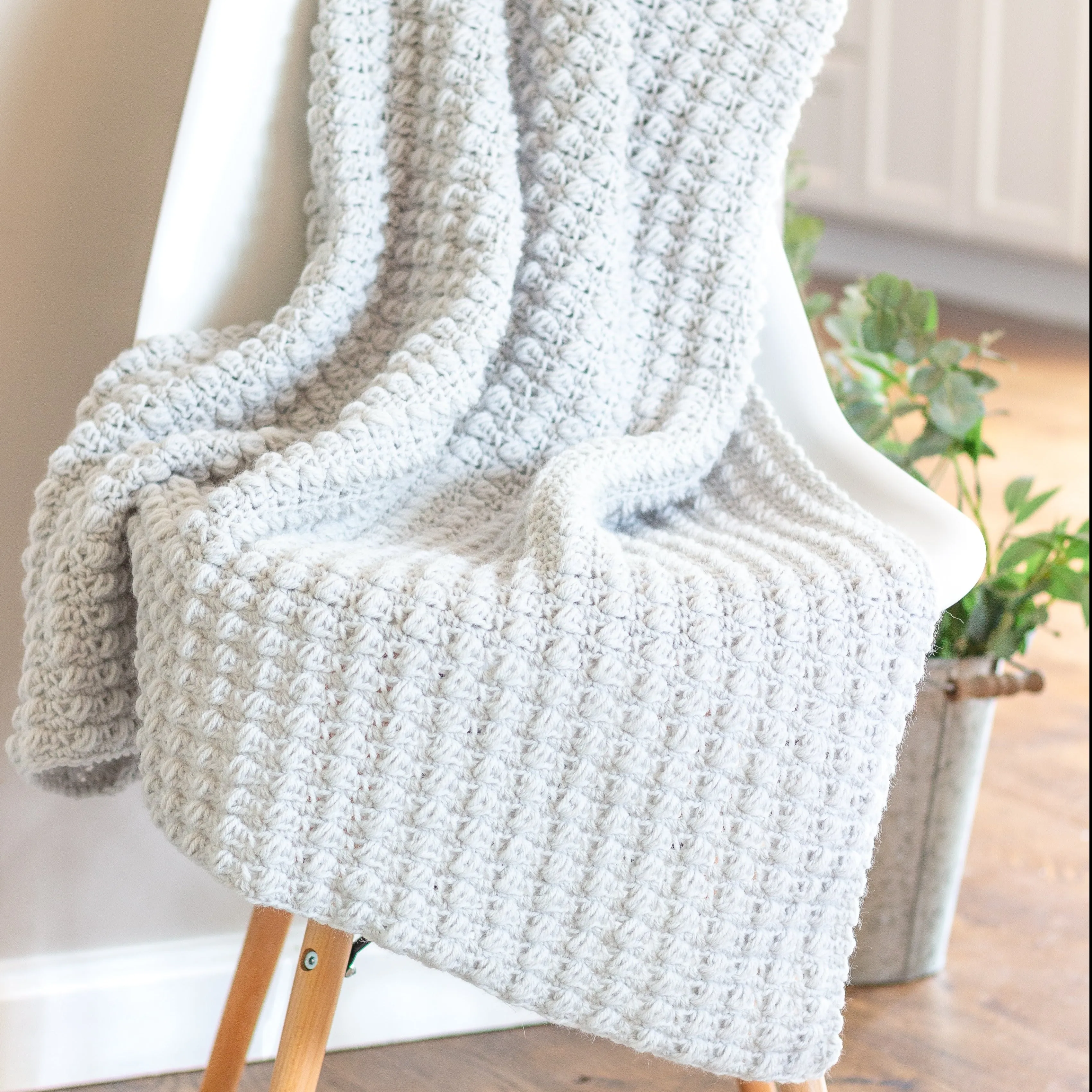 Textured Blanket PDF Crochet Pattern in Eight Sizes - Digital Download