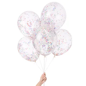 Tiny Rainbow Pre-Filled Confetti Balloons