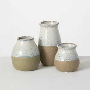 Two-Tone Terracotta Vase