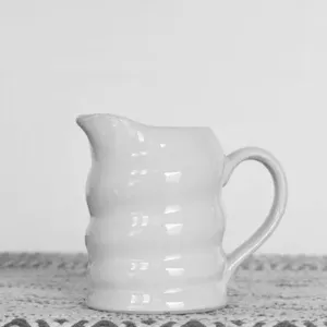 White Ceramic Pitcher
